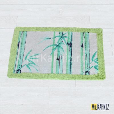 Коврик в ванную Bamboo Leaf зеленый